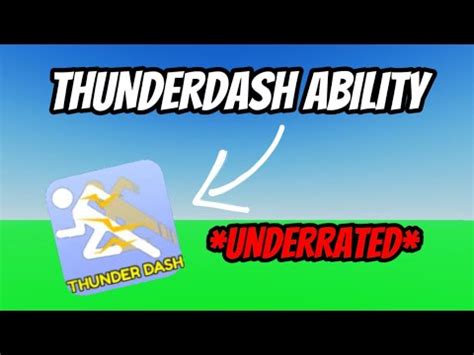 Thunder Dash Is Underrated Roblox Blade Ball Youtube