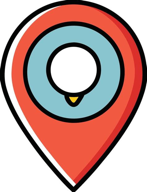 cartoon map pin doodle illustration  vector art  vecteezy