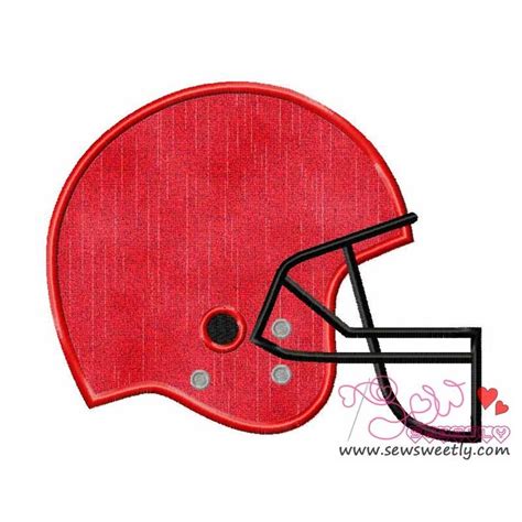 Football Helmet Applique Design Pattern