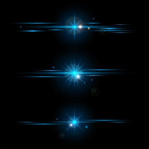 Set of elements glowing blue light effects 1213729 Vector Art at Vecteezy