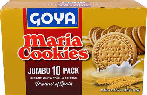 Goya Foods Maria Cookies Jumbo Pack 7 Ounce Pack Of 10 Maria 7