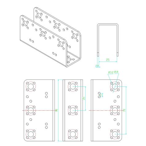 Aluminiumhalterung Feetech FK MU 001 Botland Robotikgeschäft