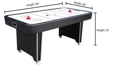 Air Hockey Table Dimensions, Size and Regulation