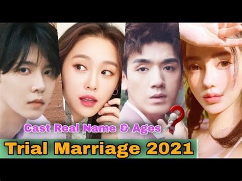 Trial Marriage Chinese Drama Cast Real Name Ages Wang Pei Han