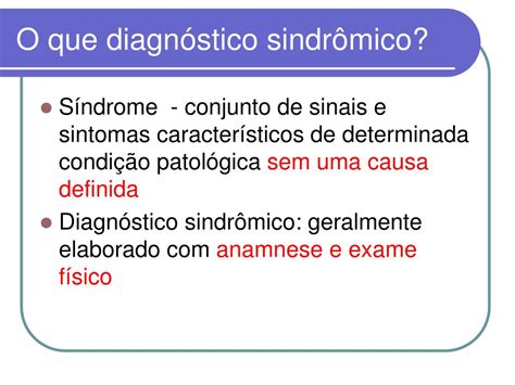 PPT Diagnóstico Sindrômico em Nefrologia PowerPoint Presentation