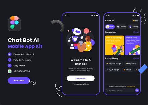 chat bot ( Mobile app ) | Figma