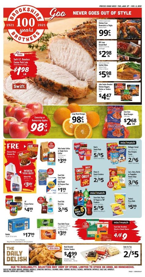 Brookshire Brothers Weekly Ad Jan 27 – Feb 02, 2021