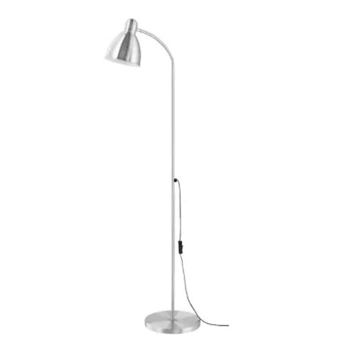 IKEA LERSTA Stand Floor Lamp Reading Lamp Silver Light Lampu