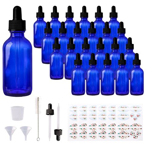 Cobalt Bottles For Essential Oils