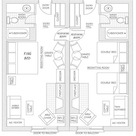 hearthside adjoining rooms