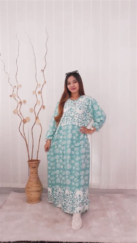 Jual Long Dress Batik Warna Pastel Panjang Bahan Rayon Thebatik Co Id