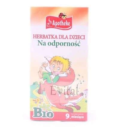 Herbata dla dzieci na odporność bio 20x1 5g Apotheke