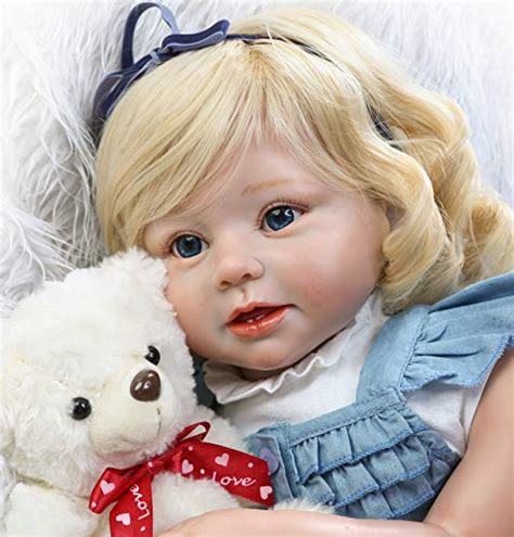 Lifelike Toddlers Girl 28 Inch Reborn Toddler Girl Doll Vinyl Silicone