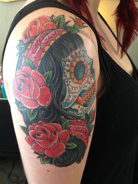 Dia De Los Muertos Tattoo Sugar Skull Tattoos Tattoos Skull Tattoos