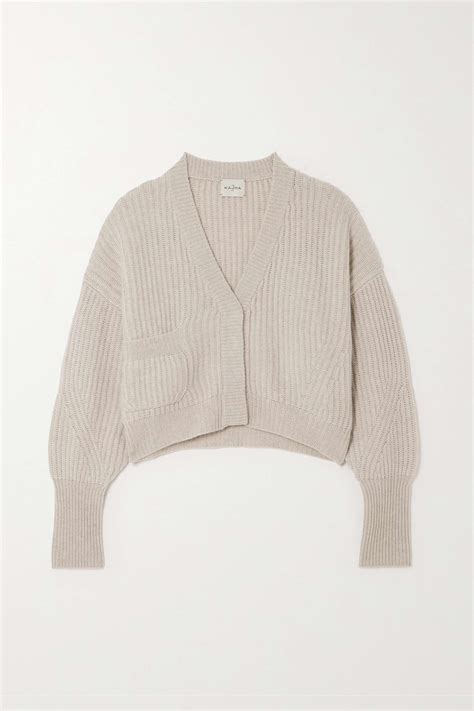 Le Kasha Monaco Ribbed Organic Cashmere Cardigan Net A Porter