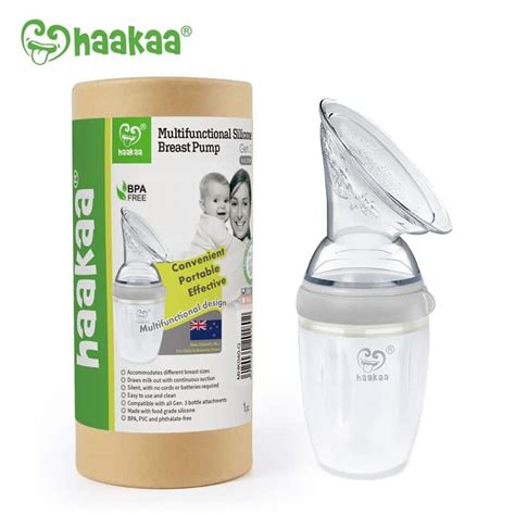 Haakaa Silicone Manual Breast Pump Ml Grey Gen Discount Chemist