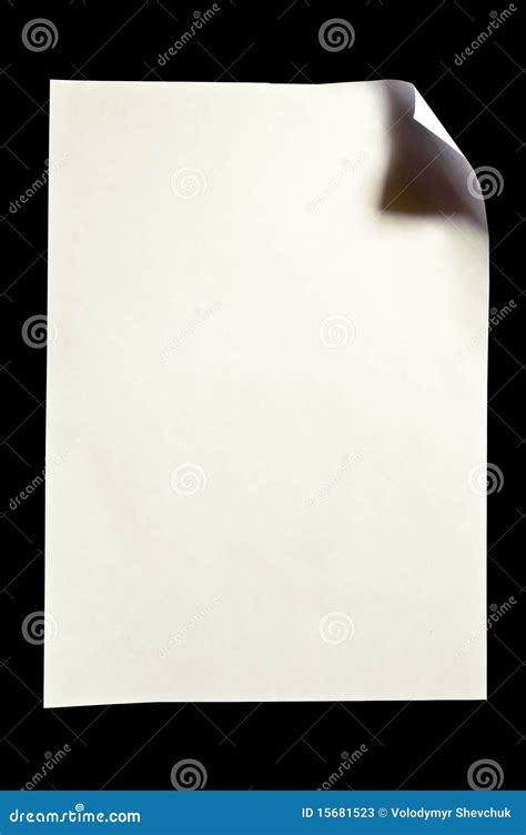 Piece Of Paper Stock Image Image Of Rolled Obsolete