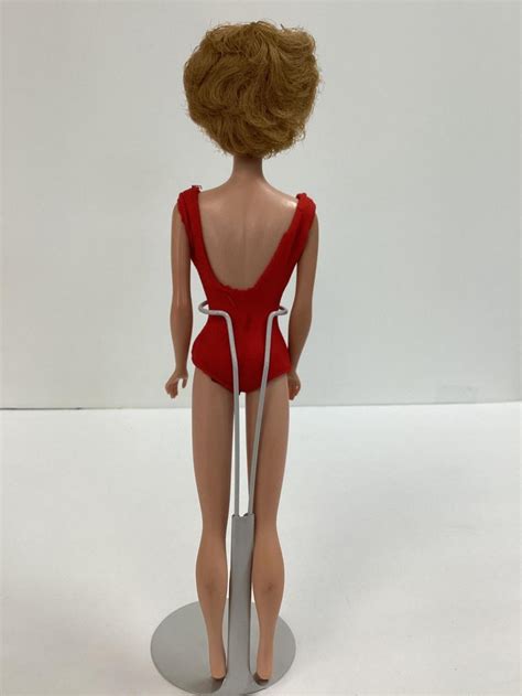 Lot Ash Blonde Bubble Cut Barbie In Red Swimsuit