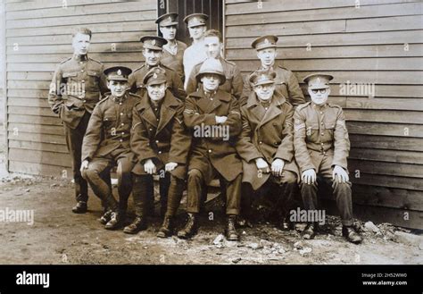 An Inter War Era Group Potrait Of British Soldiers Signalers In The