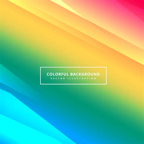 Colors Beautiful Background Poster Vector Design Illustration