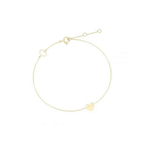 Bracciale Maman Et Sophie In Oro Giallo Kt Con Cuore Passante