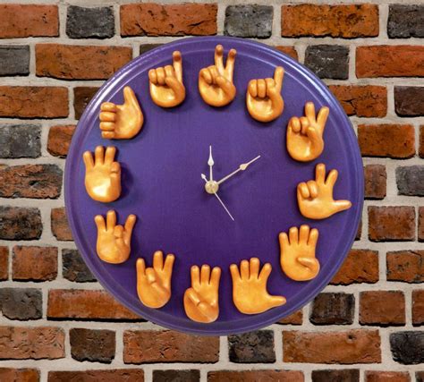 Sign Language Wall Clock