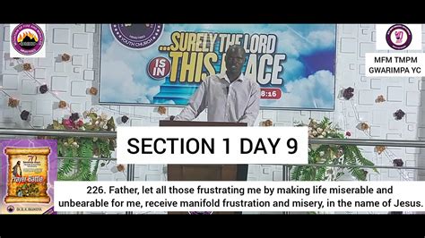 MFM 70 Days Prayer And Fasting 2023 SECTION 1 DAY 9 YouTube