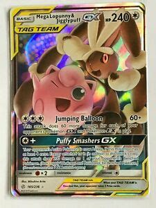 Mega Lopunny Jigglypuff Gx Tag Team Sm Cosmic Eclipse Pokemon