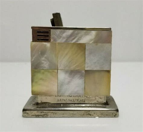 Vintage Light O Matic Lighter Mother Of Pearl Made In W Germany Ebay