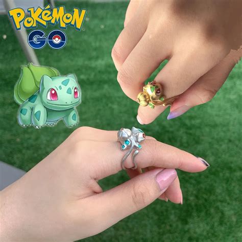 Anillo De Dibujos Animados Perif Ricos De Pok Mon Joyer A Kawaii