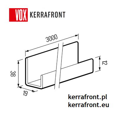 Vox Listwa Uniwersalna U Fs Do Kerrafrontu Tawny M Ecoplast