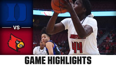 Duke Vs Louisville Game Highlights Acc Womens Basketball