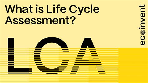 Life Cycle Assessment Ecoinvent