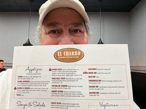 Carta Del Restaurante El Charro Authentic Mexican Cuisine Lexington