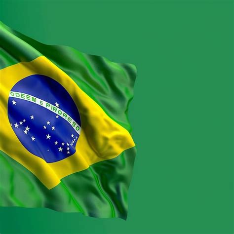 Premium Photo Celebrating Brazil Flag Fluttering In The Wind