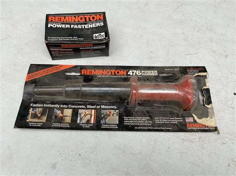 Remington power hammer and fasteners - Legacy Auction Company