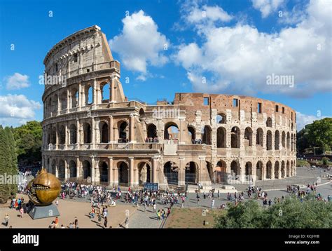 Colosseum Rome The Roman Colosseum Coliseum Rome Italy Stock Photo