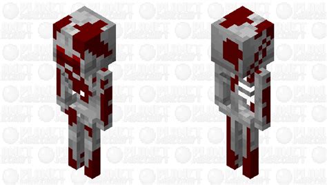 Bloody Skeleton Minecraft Mob Skin