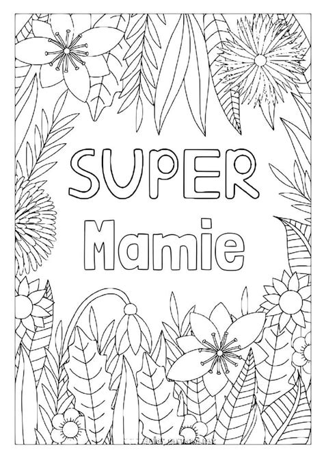 Coloriage Fête des Mamies télécharger et imprimer gratuit sur