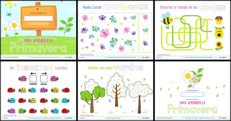 Cuaderno Para Aprender La Primavera Imagenes Educativas