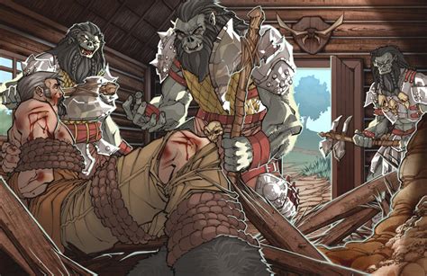 Orcs And Prisoner Color By Christopherstevens On Deviantart