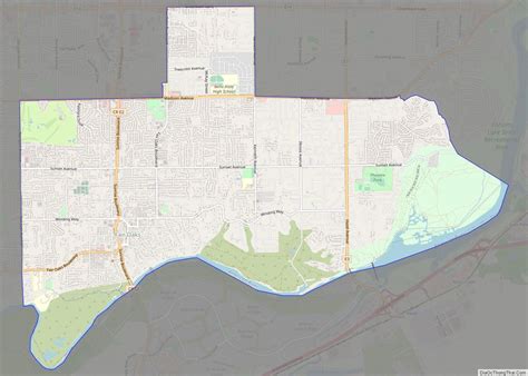 Map of Fair Oaks CDP, California