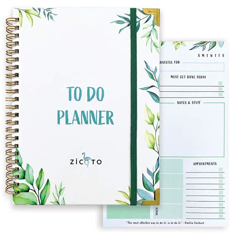 Buy Simplified Greenery To Do List Notebook Beautiful Daily Planner