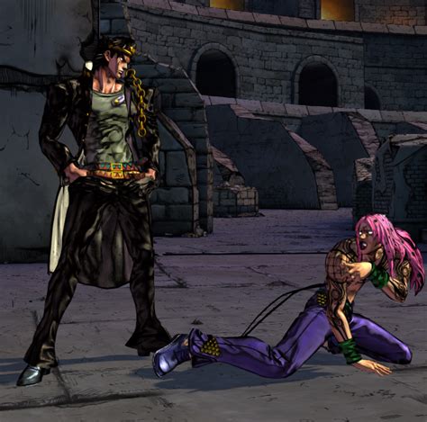 Diavolo Knocked Down By Jotaro Meme Generator