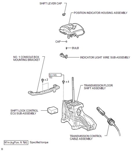 Toyota 4Runner Components Shift Lever Service Manual