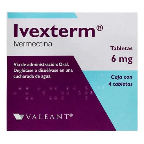 IVEXTERM IVERMECTIN 6MG 4 TABS ANTHELMINTICS Buy RX Brand And