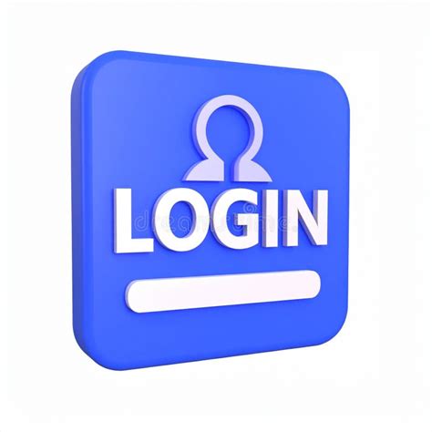 White Background Login Button Icon Stock Illustrations 7458 White