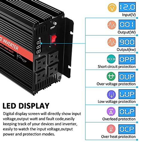 Kripol Watt Pure Sine Wave Inverter V Dc To V V Ac Car