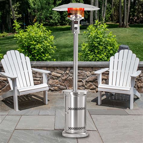 HEATMAXX Stainless Outdoor Gas Patio Heater — Pooltables.com