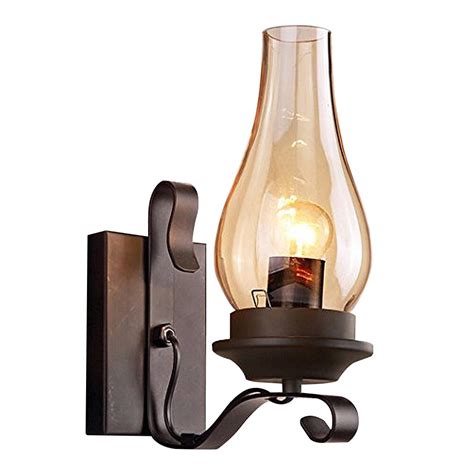 Nuolux Pc Retro Kerosene Wall Lamp Corridor Stair Iron Art Decorative